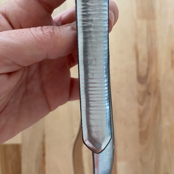 J.Crew leather silver metallic belt - Picture 3 of 4